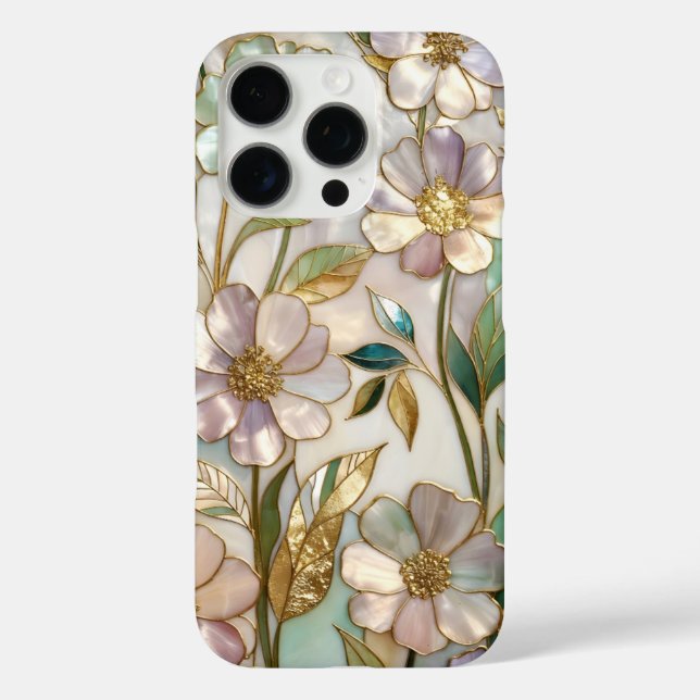 Coques Case-Mate iPhone Elegant Stained Glass iPhone Case Soft Pastel Flow (Verso)