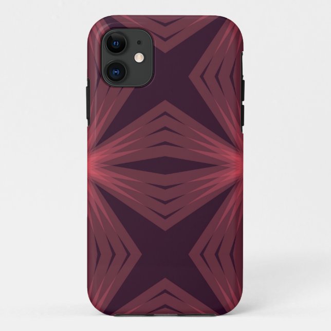 Coques Case-Mate iPhone Élégant style rétro classique art floral géométriq (Dos)