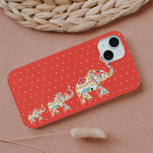 Coque Case-Mate iPhone Elégant Train Eléphant Floral Ornate décorative