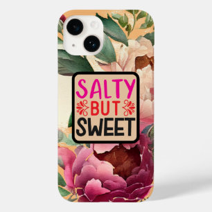 Coque Case-Mate iPhone Elégant Vintage de pivoine florale "Salé mais doux