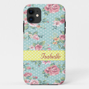 Coque iPhone 11 Élégant vintage doux floral
