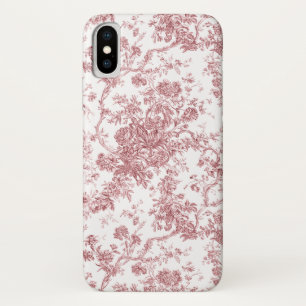Case-Mate iPhone Case Élégant Vintage Français gravé Floral Toile-rose