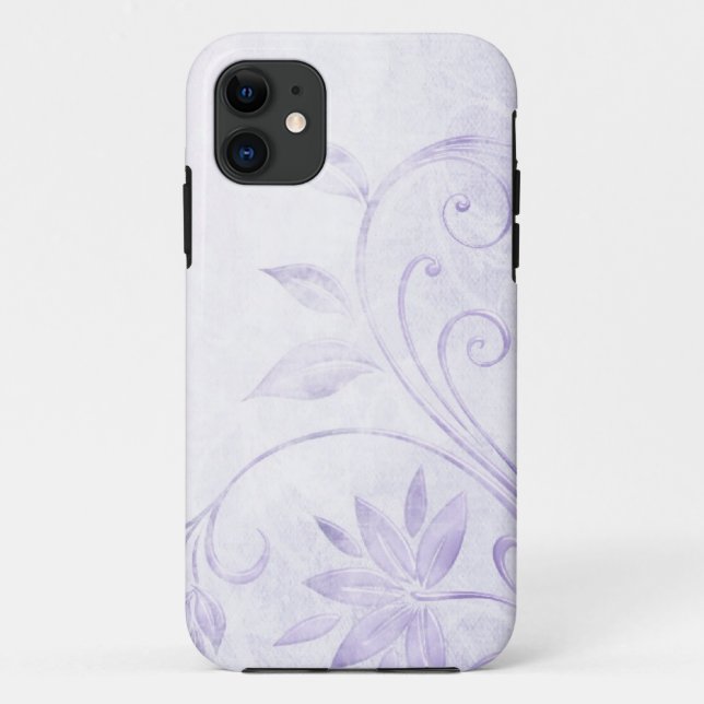 Coques Case-Mate iPhone Élégant violet Vintage (Dos)