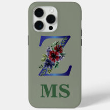 elegant watercolor of a Red & blue floral bouquet