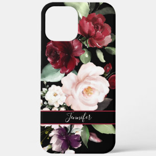 Case-Mate iPhone Case Elégante aquarelle florale avec votre nom