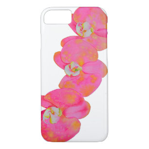 Case-Mate iPhone Case Elégante aquarelle rose orchidées tropicale fleuri