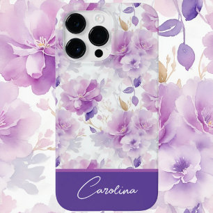 Coque Case-Mate iPhone Elégante aquarelle violette lilas