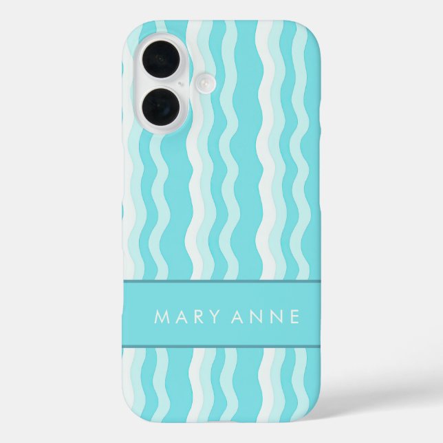 Coques Case-Mate iPhone Élégante bande verticale ondulée rétro (Verso)