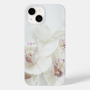 Coque Case-Mate iPhone Élégante boîte téléphonique pour orchidées blanche
