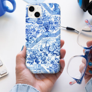Case-Mate iPhone Case Élégante Chinoiserie Vintage bleue et blanche