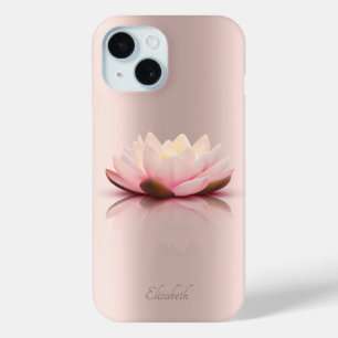 Coque Case-Mate iPhone Élégante Classique Fleur de Lotus Or Rose