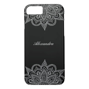 Case-Mate iPhone Case Elégante et élégante dentelle Mandala noir & blanc
