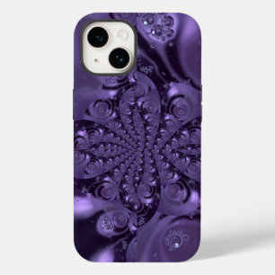 Coque Case-Mate iPhone Élégante étincelle Royale Purple Liquide