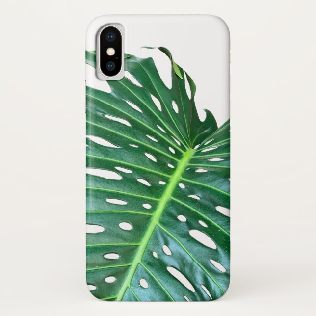 Coques Case-Mate iPhone Elégante feuille de palmier tropicale jungle tropi (Dos)