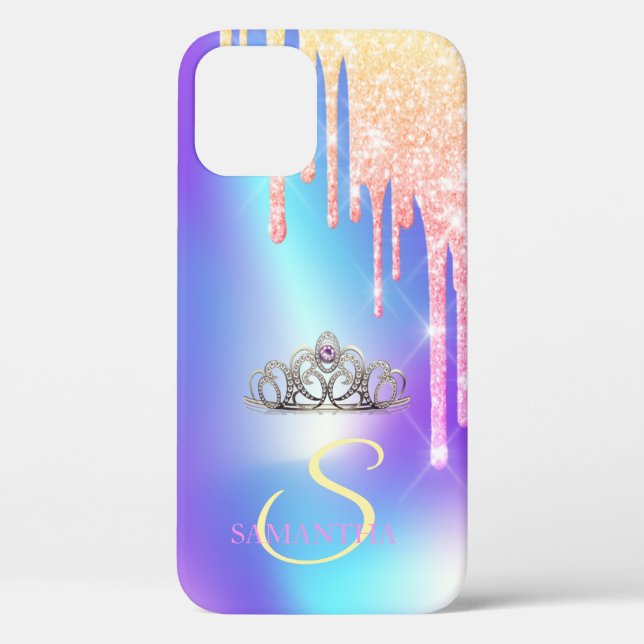 Coques Case-Mate iPhone Elégante fille chic Tiara Cool Parties scintillant (Verso)