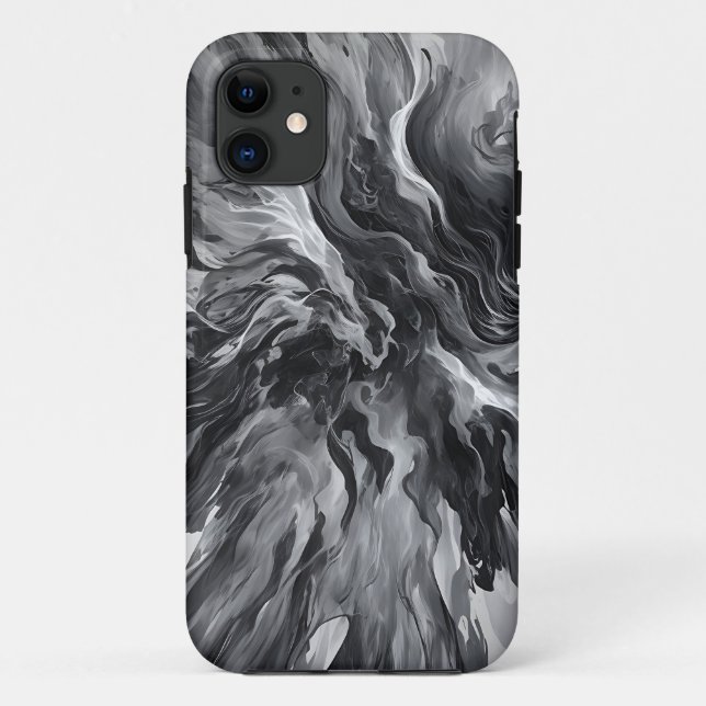 Coques Case-Mate iPhone Élégante flamme Abstraite et fumée (Dos)
