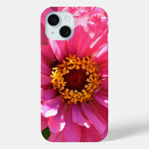 Coque Case-Mate iPhone Élégante fleur rose fleurie rose Zinnia