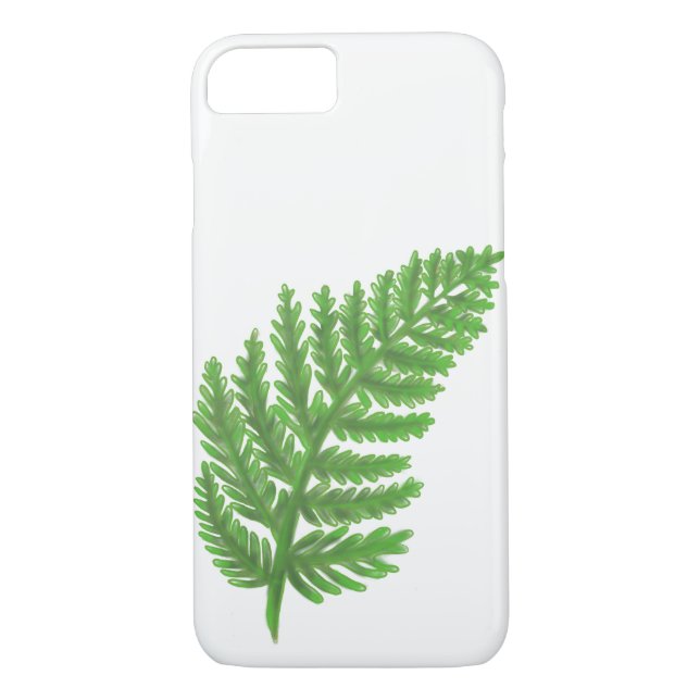 Coques Case-Mate iPhone Élégante fougères vertes feuilles de bois (Dos)