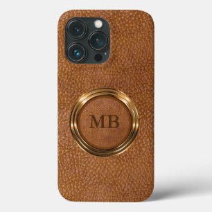Case-Mate iPhone Case Élégante housse en simili cuir à monogramme pour h