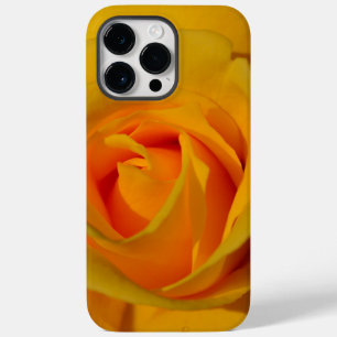 Coque Case-Mate iPhone Elégante jaune orangé floral photo jaune rose