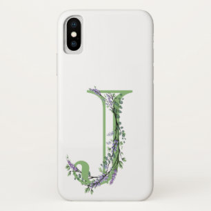 Case-Mate iPhone Case Elégante lettre alphetbet J Lavender Eucalyptus