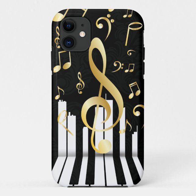 Coques Case-Mate iPhone Élégante musique Note touches piano (Dos)