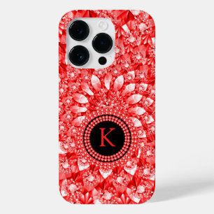 Coque Case-Mate iPhone Élégante Parties scintillant de diamants rouges Mo