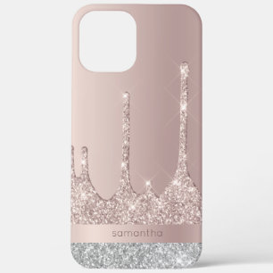 Case-Mate iPhone Case Élégante parties scintillant rose moderne en or ar