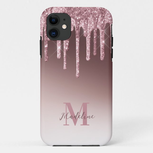 Coques Case-Mate iPhone Élégante Parties scintillant rose-pâle (Dos)