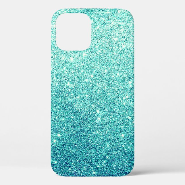 Coques Case-Mate iPhone Élégante Parties scintillant Turquoise (Verso)