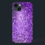 iPhone 13 Case Élégante Parties scintillant violette et diamants<br><div class="desc">Elégante parties scintillant violette et étincelle.</div>