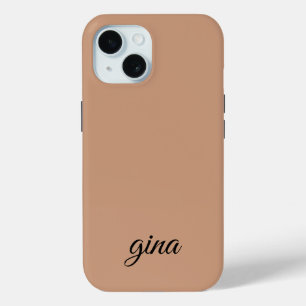 Coque Case-Mate iPhone Elégante Personnaliser Brown tendance