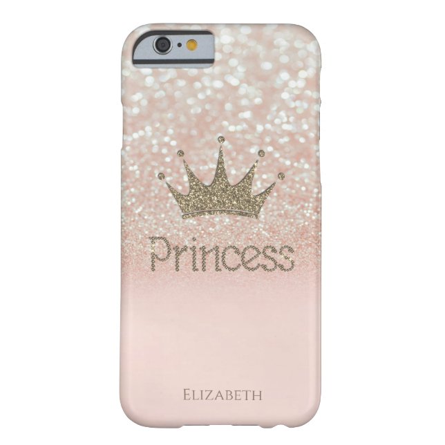 Coques Case-Mate iPhone Elégante Princesse de la Couronne de fille, Partie (Dos)