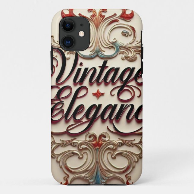 Coques Case-Mate iPhone "Élégante renaissance du patrimoine" (Dos)