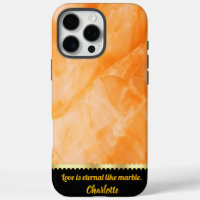 Élégante texture de marbre orange