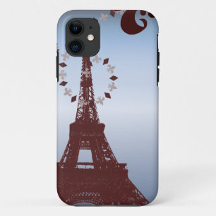 Coque iPhone 11 élégante tour eiffel paris