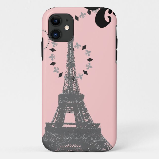 Coques Case-Mate iPhone élégante tour eiffel paris (Dos)
