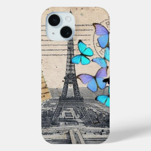 Coque Pour iPhone 15 élégante tour eiffel paris
