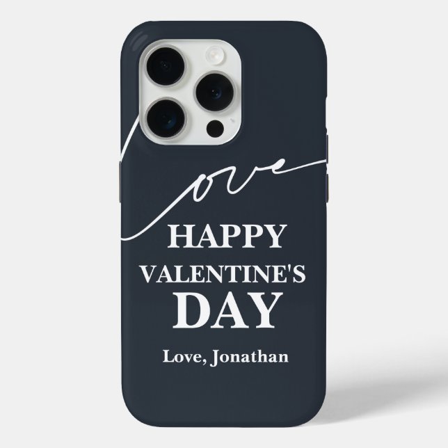 Coques Case-Mate iPhone Élégante typographie Valentines couple de jour (Verso)