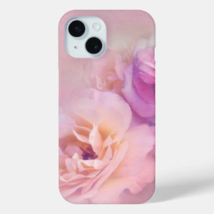 Coque Case-Mate iPhone Elégante Vintage Pastel Roses Rose