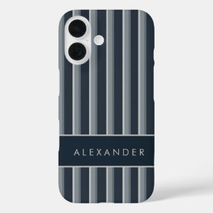 Coque Pour iPhone 16 Élégantes bandes verticales rétro