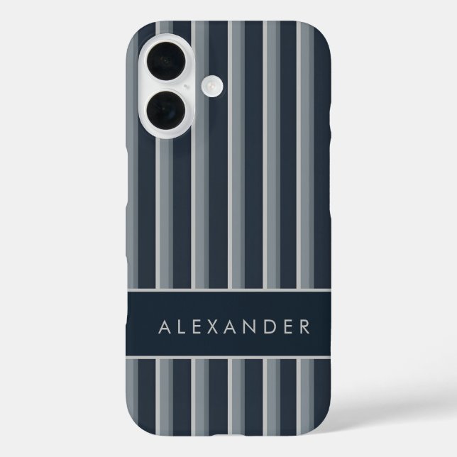 Coques Case-Mate iPhone Élégantes bandes verticales rétro (Verso)