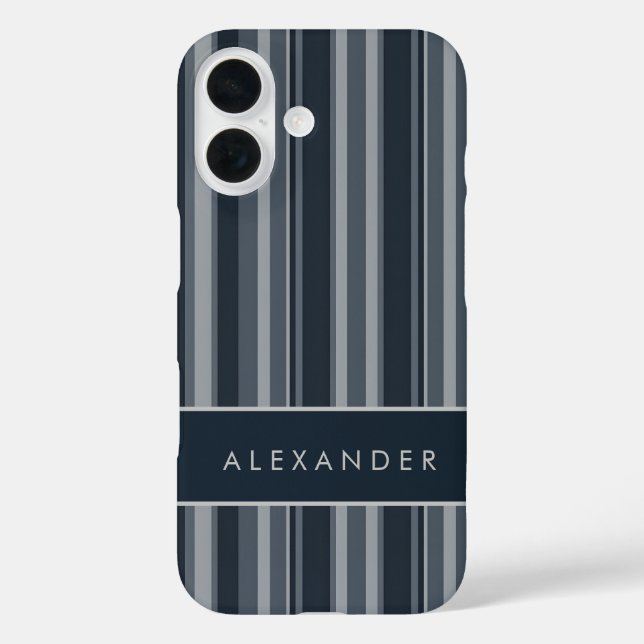 Coques Case-Mate iPhone Élégantes bandes verticales rétro (Verso)
