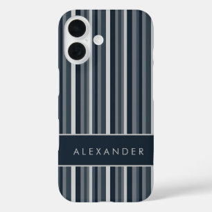 Coque Pour iPhone 16 Élégantes bandes verticales rétro