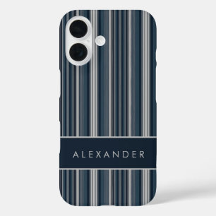 Coque Pour iPhone 16 Élégantes bandes verticales rétro