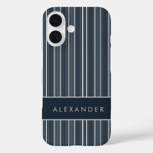 Coque Pour iPhone 16 Élégantes bandes verticales rétro
