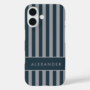 Coque Pour iPhone 16 Élégantes bandes verticales rétro