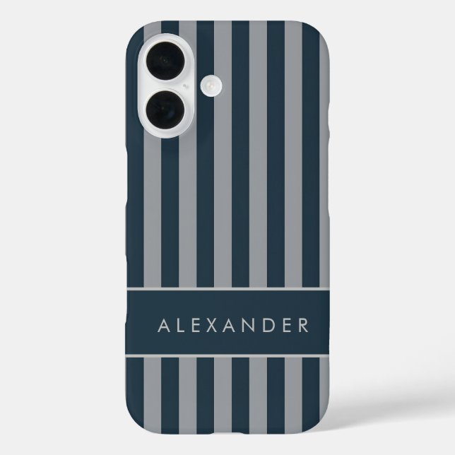 Coques Case-Mate iPhone Élégantes bandes verticales rétro (Verso)