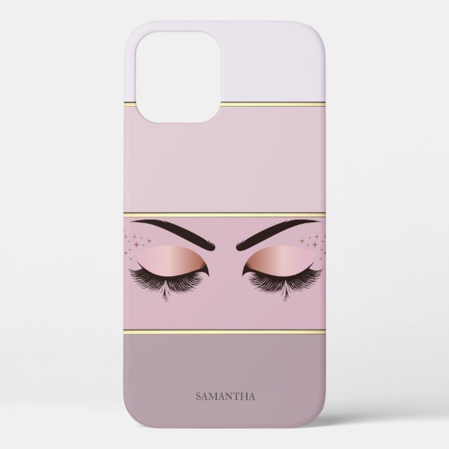 Coques Case-Mate iPhone Élégantes Rayures Modernes, Cils (Verso)
