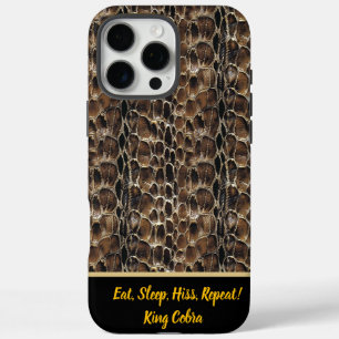 Coque iPhone 16 Pro Max Élégants motifs de peaux de serpent à trempe expos